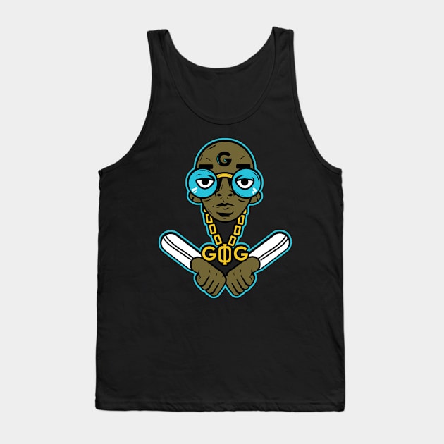 Dog or Die - Blue Version Tank Top by BlackActionTeesOnDemand